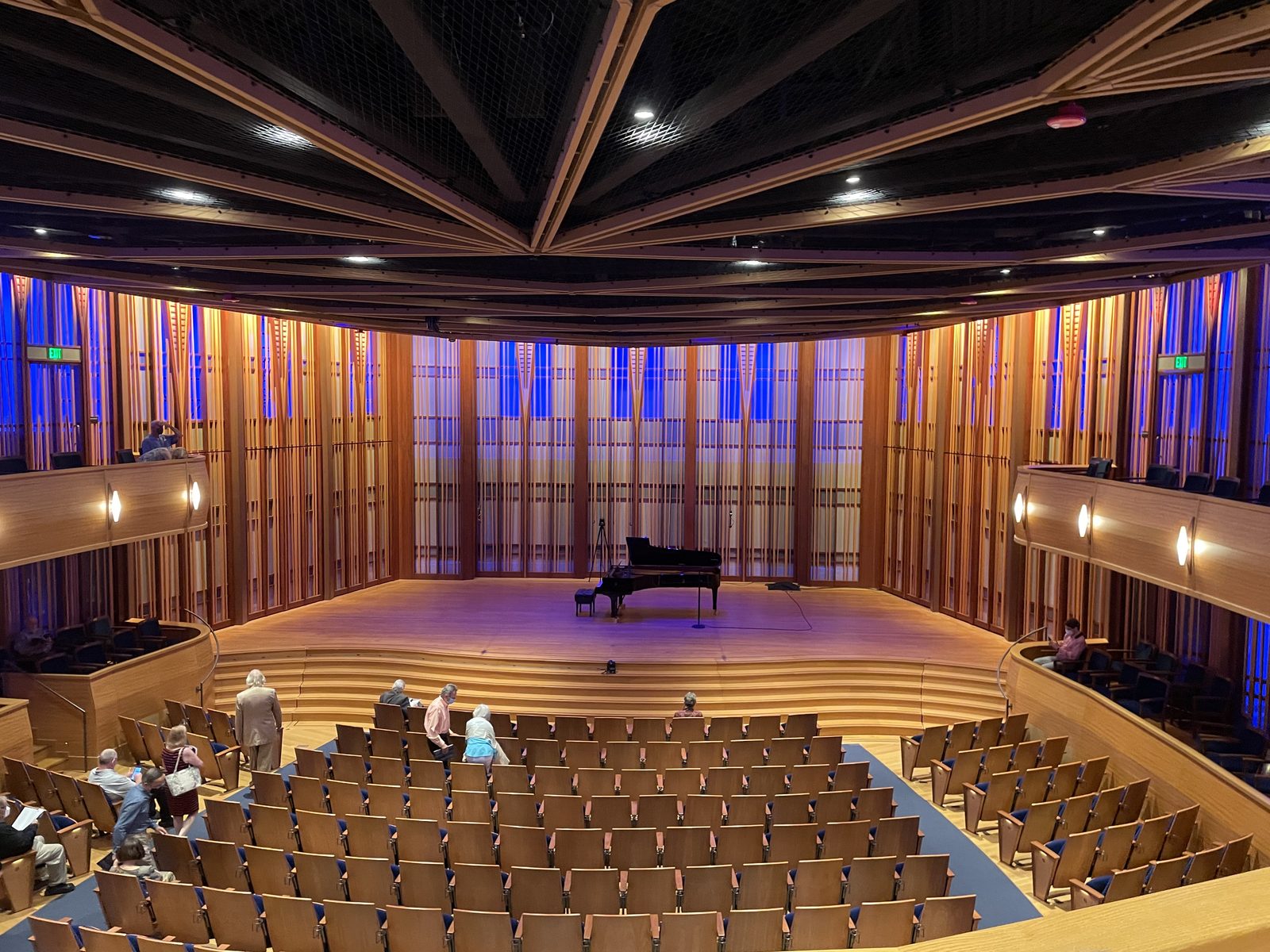 Inside the Baker-Baum Concert Hall at the Conrad Prebys Performing Arts Center in La Jolla, where the festival opens tonight with the Night of the Stars Tribute.