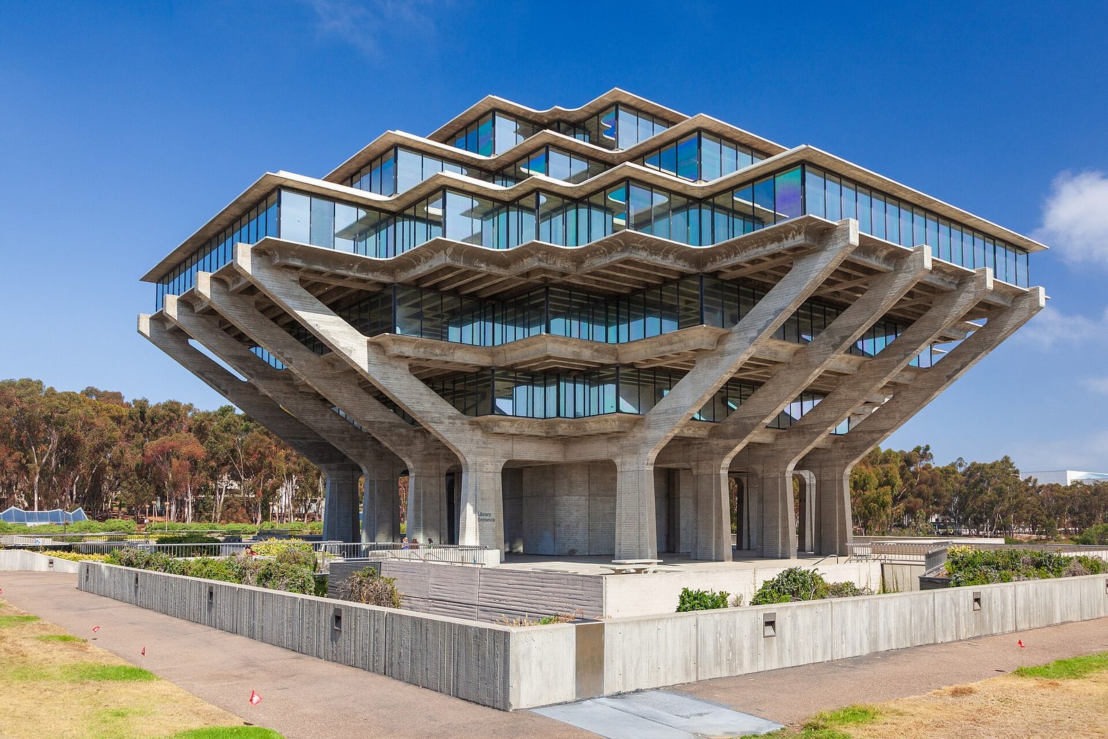 Geisel Library at UC San Diego. The universities anchor the city's intellectual and economic life, and they shape the neighborhoods around them.