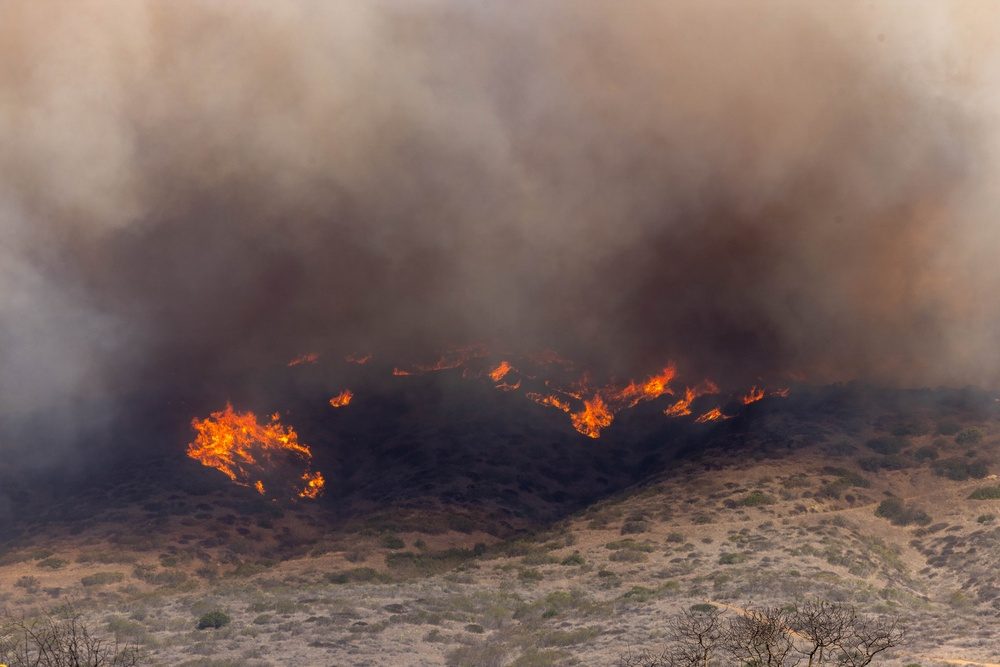 Henderson Fire reaches 3,132 acres on Saturday, October 17, and holds at 20 percent containment