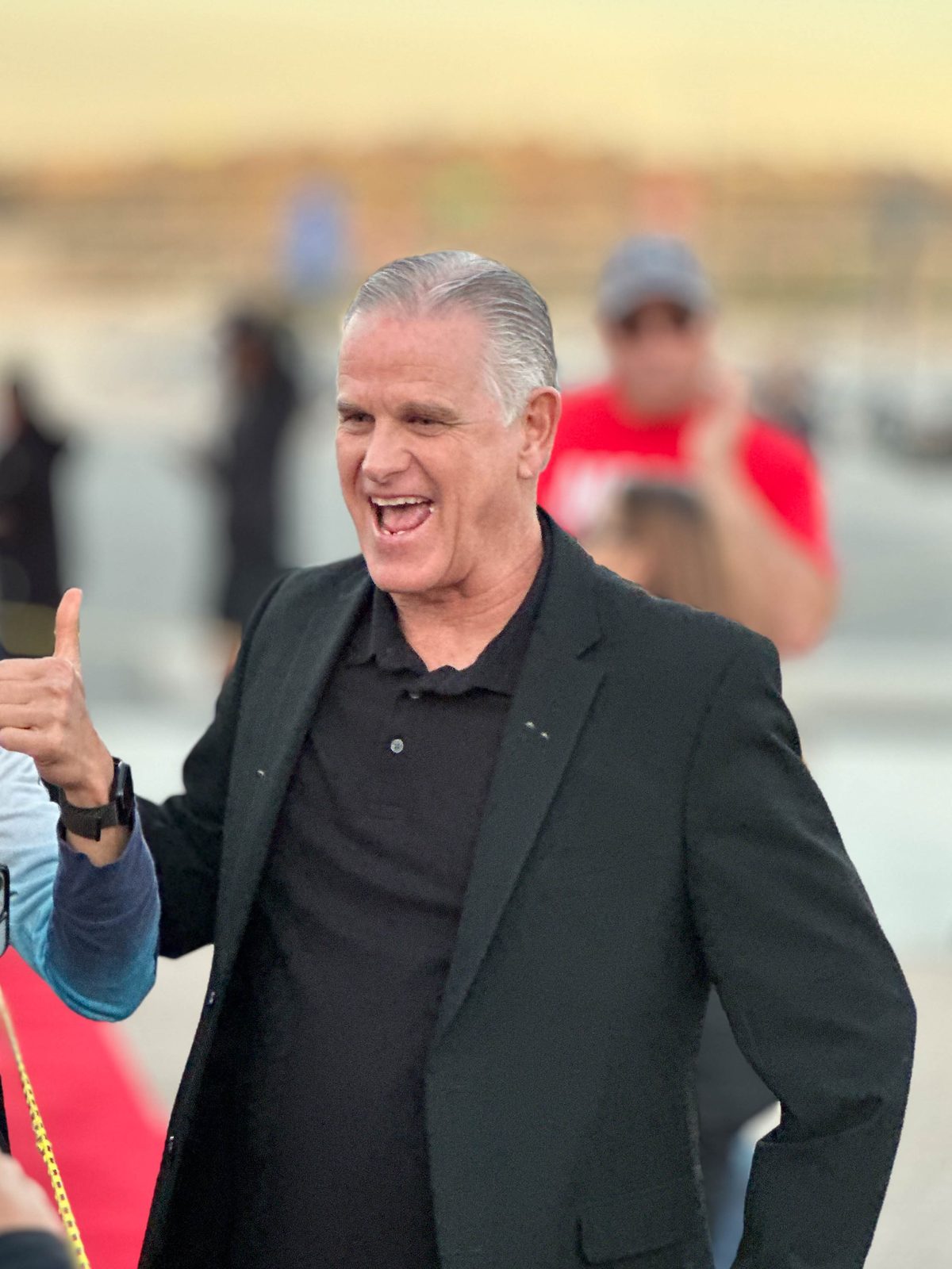 Aztecs coach Brian Dutcher in 2023. At his Tuesday news conference, Dutcher said he would rather hold injured players out of an exhibition than rush them back before the regular season.
