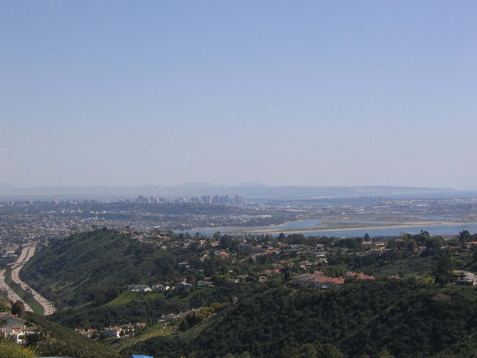 Downtown San Diego seen from Mount Soledad. The package takes aim at the mailers that fill mailboxes across the city each cycle, requiring the groups behind them to name their top five contributors on the literature itself.