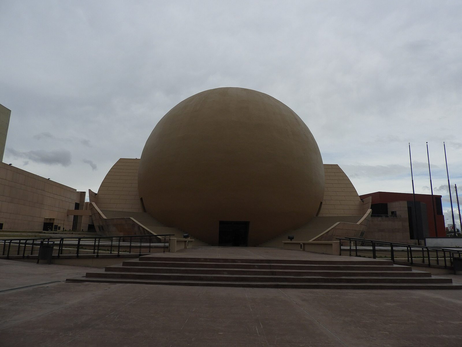 The giant sphere of the Tijuana Cultural Center (CECUT). For the first time, Kids Free in October crosses the border, with eight Tijuana venues on the 2026 roster.