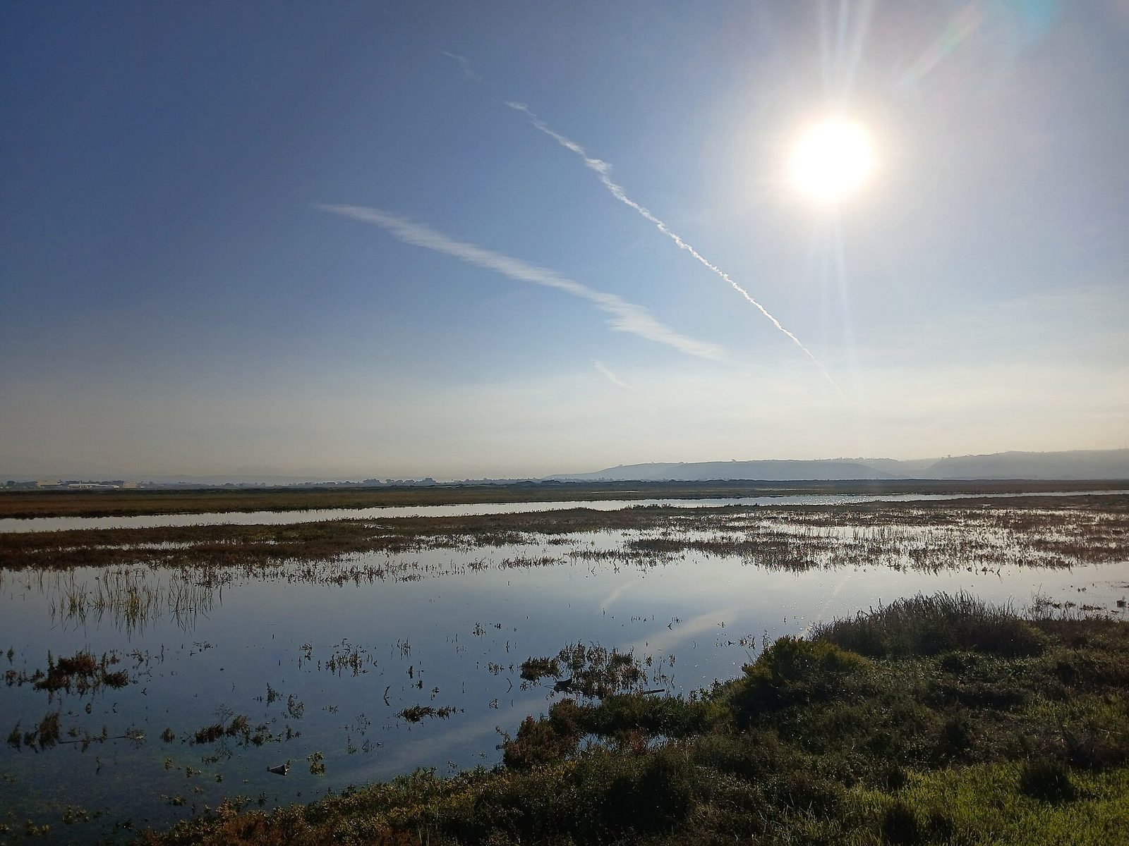 The Tijuana River estuary, where the river meets the Pacific. For decades, cross-border sewage flows have closed beaches from Imperial Beach south.